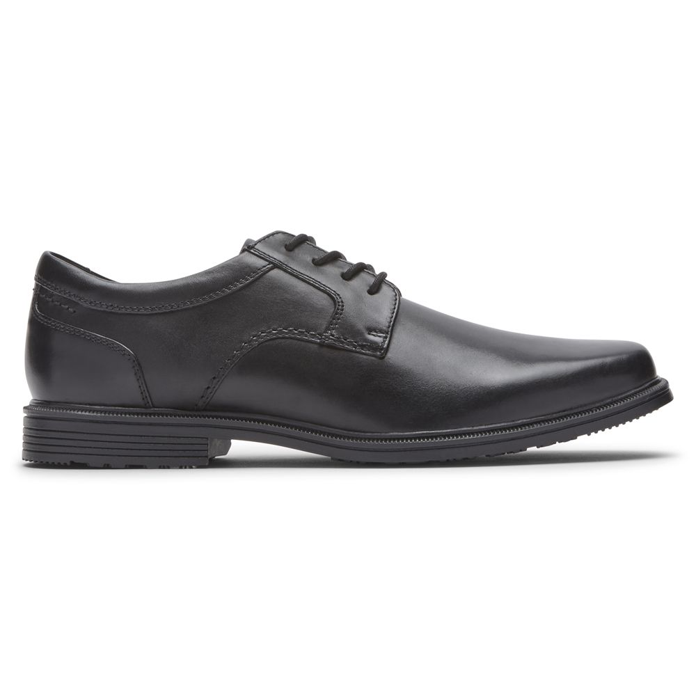 Rockport Canada Taylor Waterproof Plain Toe - Mens Oxfords Black (NPI897501)